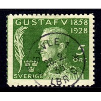 F.226, 5 öre Gustaf V 70 år, GÄVLE 28-2-35 [X/GÄ]