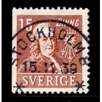 F.321B1, 15 öre Linné, STOCKHOLM 15-11-39