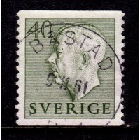 F.412, 40 öre Gustaf VI Adolf typ I, BÅSTAD 9-11-61 [L/SK]
