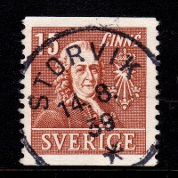 F.321A, 15 öre Linné, STORVIK 14-8-38 [X/GÄ]