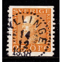 F.184, 25 öre Gustaf V profil vänster, TYLLINGE 14-12-38 [H/SM]