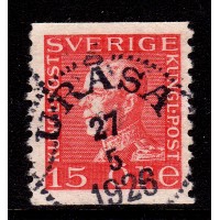 F.177, 15 öre Gustaf V profile left type II, URÅSA 27-5-26 [G/SM]