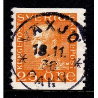F.184, 25 öre Gustaf V profil vänster, VÄXJÖ 18-11-38 [G/SM]