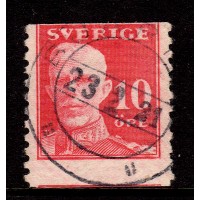 F.149Av, 10 öre Gustaf V - en face, felskuret
