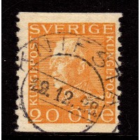 F.181a, 20 öre König Gustaf V, KNIFSTA 18-12-28 [C/U]