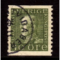 F.189a, 40 öre Gustaf V profile left type I, type I