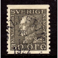 F.192a, 50 öre Gustaf V profil vänster, KALFSVIK 26-10-22 [G/SM]