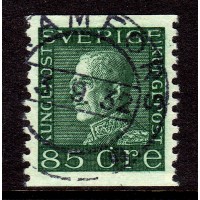 F.193, 85 öre Gustaf V profil vänster, KRAMFORS 3-9-32 [Y/Å], A2-papper