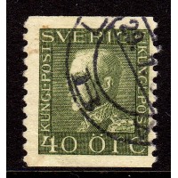 F.189, 40 öre Gustaf V profile left type I, type I