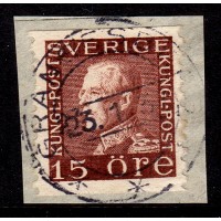 F.186c, 30 öre Gustaf V profil vänster, GRÄNGESBERG 23-11-33 [W/D], klipp