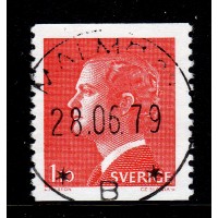 F.919Av2, 1.10 kr Carl XVI Gustaf, typ I, MALMÖ 28-6-79