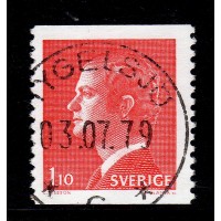 F.919Av2, 1.10 kr Carl XVI Gustaf, typ I, TYGELSJÖ 3-7-79 [M/SK]