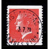 F.919Av2, 1.10 kr Carl XVI Gustaf, typ I, KRISTIANSTAD 1 SKÅNES VIBY 3-7-79 [L/SK]