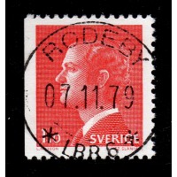 F.919B1, 1.10 kr Carl XVI Gustaf, typ I, RÖDEBY LBB6 7-11-79 [K/BL]