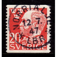 F.372A, 20 öre Alfred Nobel, NORRTÄLJE 12-7-47 [B/U]