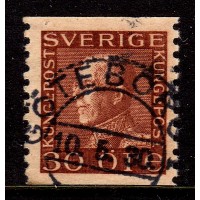 F.186, 30 öre Gustaf V profil vänster, GÖTEBORG 10-5-30
