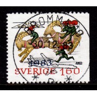 F.1276B, 1.60 kr Christmas post, BROMMA 30-12-83 [A/U]
