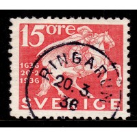 F.248C, 15 öre Postverket 300 år, RINGARUM 20-3-36 [E/ÖG]