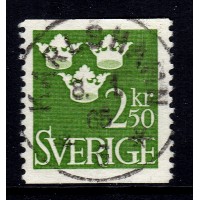 F.313, 2.50 kr Three Crowns, KARLSHAMN 8-1-65 [K/BL]