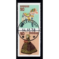 F.1063+1064SX, 90 öre Gamla leksaker, HILLERSTORP 14-11-78 [F/SM], första dagen