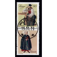 F.1105+1106SX, 90 öre Folkdräkter, HILLERSTORP 15-11-79 [F/SM], första dagen