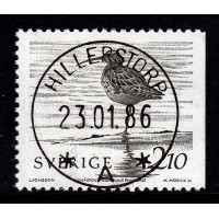 F.1394B, 2.10 kr Fåglar vid vattnet, HILLERSTORP 23-1-86 [F/SM], första dagen