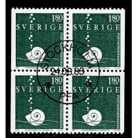 F.1263BB, 1.80 kr Posthornssnäcka, STOCKHOLM 24-8-83, första dagen