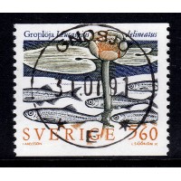 F.1671, 5.60 kr Sällsynta sötvattenfiskar, GNOSJÖ 31-1-91 [F/SM]