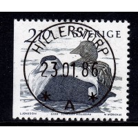 F.1393B, 2.10 kr Fåglar vid vattnet, HILLERSTORP 23-1-86 [F/SM], första dagen