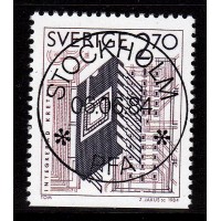 F.1303B, 2.70 kr Made in Sweden, STOCKHOLM 6-6-84, första dagen