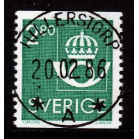 F.1397, 2.80 kr Postens emblem, HILLERSTORP 20-2-86 [F/SM], första dagen