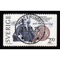 F.1249, 2.70 kr Traktat Sverige-USA 1783, HILLERSTORP 25-3-83 [F/SM]