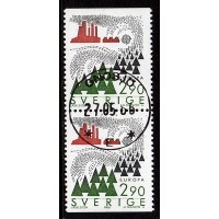 F.1415BB, 2.90 kr Europa XV. Natur- och miljöskydd, GNOSJÖ 27-5-86 [F/SM], första dagen