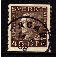 F.191, 45 öre Gustaf V profil vänster, TÅGARP 14-4-38 [M/SK]
