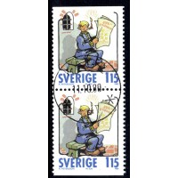 F.1142BB, 1.15 kr Swedish comic strips, KÅGE 11-10-80 [AC/VB], first day