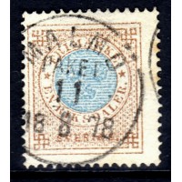 F.27v4, 1 Riksdaler Circle type perf.14, MALMÖ 11-8-78, carton paper