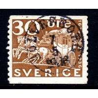 F.251, 30 öre Tercentenary of the Post Office, SÖLVESBORG 7-5-36 [K/BL]