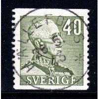 F.281, 40 öre Gustaf V typ II, HÄLLFORS 25-5-43 [O/BO]